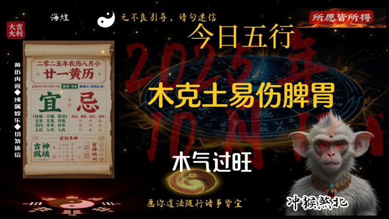 项目20：视频丨 老黄历娱乐解说视频-海煌AI